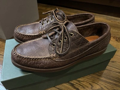 Rancourt & Co x J.Crew Hecho en Maine Clásico Ranger Sin usar, en caja, Bisonte de chocolate para hombre 9 Foto 1 de 4