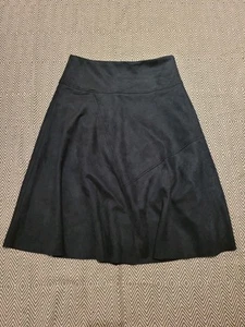 Monsoon Size 14 Dark Green Velvet Lightweight Midi Skirt - Picture 1 of 9