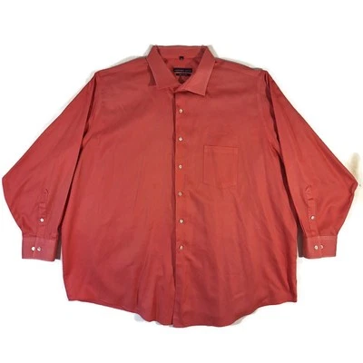 Geoffrey Beene Mens Dress Shirt Big Size 20 34/35 Raspberry Wrinkle Free LS - Image 1 of 4