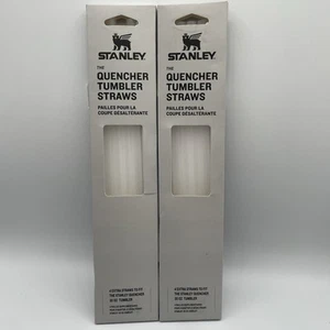 2 New 4-Packs Stanley Quencher Clear Reusable 30oz Quencher Tumbler Straws! - Picture 1 of 4