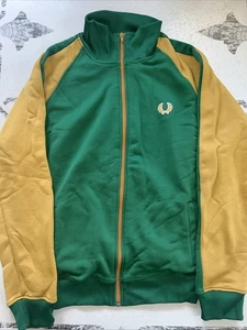 Sudadera Vintage FRED PERRY Cremallera Pesada Mediana Verde/Dorada - Imagen 1 de 22