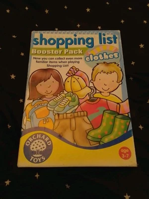 🎲 Orchard toys Shopping List game Clothes Booster Pack kids 3-7 years complete - image 1 of 3