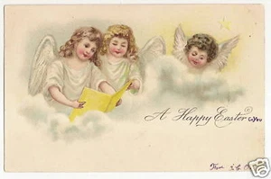 Nash Angel Angels Singing Heaven Easter Postcard Series - Picture 1 of 1