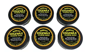 (6 PACK) Murray's EDGEWAX Extreme Hold Premium Gel w/ Australian Beeswax 4 Oz - Picture 1 of 4
