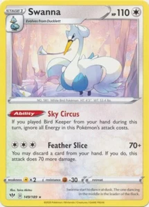 Swanna 149/189 Rare Darkness Ablaze Pokemon TCG - Picture 1 of 1