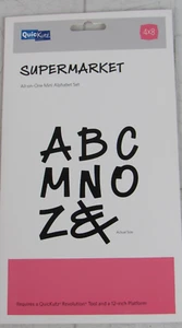 QuicKutz, Supermarket All-on-One 4x8 Mini Alphabet Set 4x8-SUPERMRKT-M - Picture 1 of 2