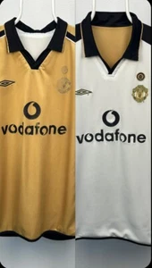 Camiseta de fútbol vintage reversible Manchester United 2001-2002 rara talla XL - Imagen 1 de 18