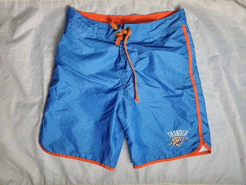 OKC Thunder Board Shorts Swim Trunks Men's Size Medium M NBA Basketball Shorts Cover