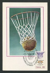 ITALIEN MK 1979 SPORT BASKETBALL EM MAXIMUMKARTE CARTE MAXIMUM CARD MC CM c9119 - Bild 1 von 2