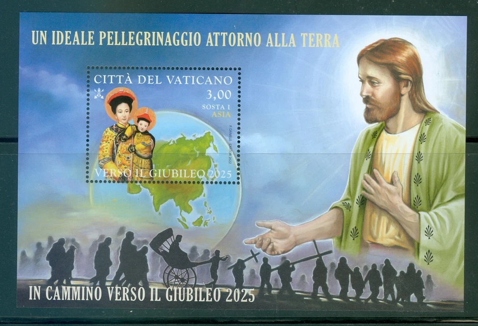 2022 Vatican City   An ideal pilgrimage Jubilee 2025: Asia  MNH sheet - Image 1 of 1