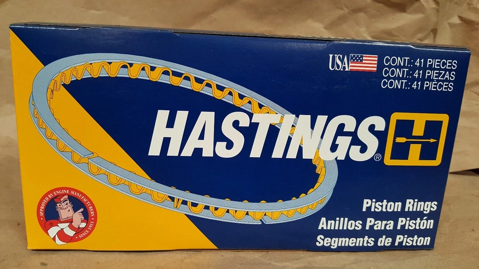 Anillos de pistón Hastings 2C6171 020 PARA 83-87 CHRYSLER DODGE PLYMOUTH HYUNDAI Foto 1 de 1