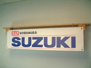 Suzuki Yoshimura Motorrad Banner Performance Werkstatt Garage Wand Display - Bild 1 von 4