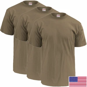 Soffe Militär 100 % Baumwolle Kurzarm 3er Pack Hemden - Hergestellt in den USA - Bild 1 von 20