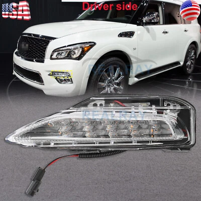 Para Infiniti QX80 5.6L para-choque dianteiro esquerdo lâmpada de seta 2015 2016 2017  - Imagem 1 de 4