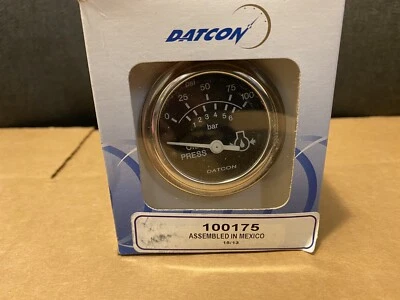 NEW DATCON OIL PRESSURE INDICATOR 0-100 PSI PN: 100175 hyster clark caterpillar Foto 1 de 3