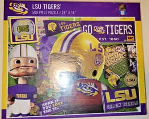 LSU Tigers 500-Piece Retro Series Puzzle Fan Fair-New Sealed - Picture 1 of 4