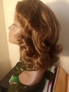 Vintage Euro Mannequin Display Head With Wig & For Jewelry Hats or Scarves - Picture 1 of 15