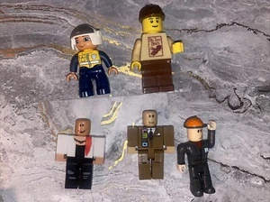 Lot Of 5 Vintage XL Minifigs Lego & Lego Duplo +3 Roblox Figs Let’s Make A Deal - Picture 1 of 3