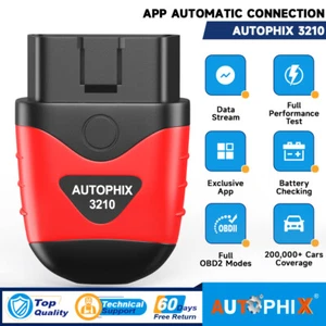 AUTOPHIX Bluetooth OBD2 Scanner Clear Error Codes Live Data Reset Exclusive APP - Bild 1 von 16