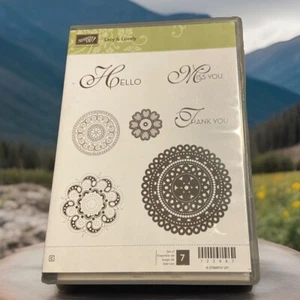 Stampin Up "Spitzig und schön" 122887 7er Set, Gummistempel Grußkreise… - Bild 1 von 4