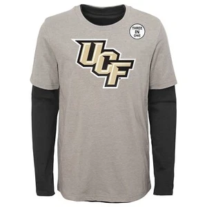 Outerstuff Central Florida Knights NCAA Kids (4-7) 3 in 1 Combo Tee, Black/Grey - Picture 1 of 7