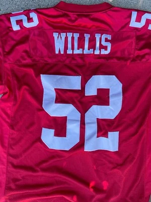 Camiseta de fútbol americano Patrick Willis #52 de los San Francisco 49ers Reebok talla 56 NFL Foto 1 de 4