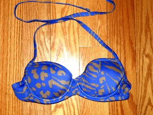 34A Victoria's Secret Swim suit Top Swimwear HALTER Push up DEMI COVERAGE + PADS - Picture 1 of 1