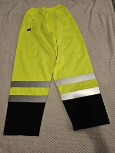 Radians Mens Yellow Safety Rain Pants polyester material Size 2XL - Picture 1 of 7