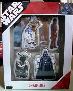 STAR WARS 4pc ORNAMENTS - NIB NEVER OPENED, NEVER USED - ONLY ONES! 2007 - Picture 1 of 1