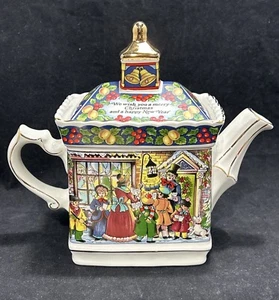 Sadler A Christmas Carol Teekanne Made In England 2 Tassen Top Zustand - Bild 1 von 6