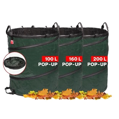 Gartensack POP-UP Gartenabfallsack Laubsack Rasensack 100, 160, 200 Liter - Bild 1 von 4