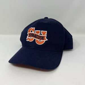 Vintage Syracuse University Underbrim Spellout Snapback Hat Cap Blue YOUTH NCAA - Picture 1 of 8