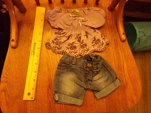 CABBAGE PATCH KID DOLL FITS TRU DOLLS baby GIRL outfit PURPLE - Picture 1 of 3