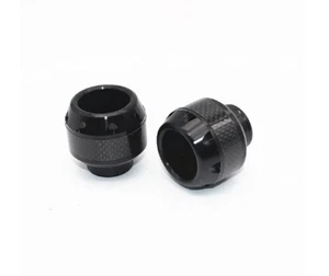 Motorcycle Front Axle Shock Absorber Aluminum Anti-Fall Block Protection-PAIR - Picture 1 of 3