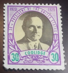 Calvin Coolidge 30th President's Of The United States Collectible Stamp Bent - Picture 1 of 2