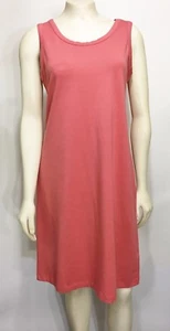 J. Jill S Elastizado Rosa Polvoriento Sin Mangas Mezcla de Algodón Hasta la Rodilla Cambio - Imagen 1 de 5