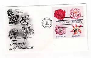 US Scott #1876-79, First Day Cover 4/23/81 Fort Valley Block Flowers - Picture 1 of 1