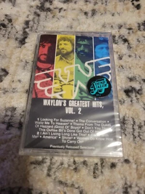 Waylon Jennings Greatest Hits Vol 2 Cassette Tape Factory Sealed - Image 1 of 4