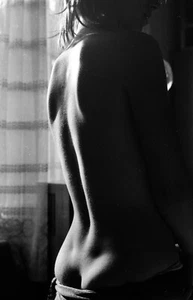 semi nude woman in strange light, 1970s vintage fine art negative! - Picture 1 of 2