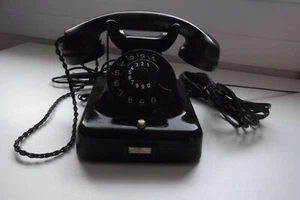 Krone Wählscheibentelefon - Telefon - W48 - vintage 12/61 - Bakelit - Original - Bild 1 von 5