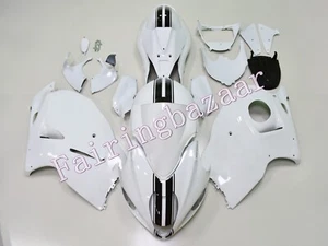 Fit for 1997-2007 GSXR1300 White Black ABS Injection Fairing Kit BUSA Gen 1 - Picture 1 of 7
