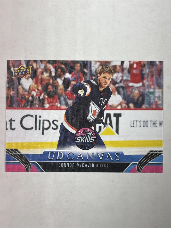 2023-24 UD EXTENDED ALL STAR SKILLS CANVAS #C-408 CONNOR McDAVID - Image 1 of 2