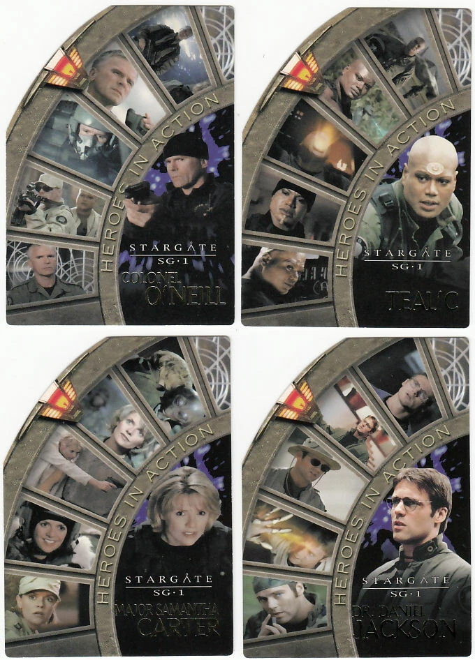 Stargate SG-1 Season 4 Heroes in Action Insert Set (H1-H4) Rare - Image 1 of 1
