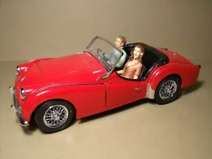 1/18 FIGURES HARRY AND MEGHAN VROOM UNPAINTED FOR TRIUMPH TR3 KYOSHO - Picture 1 of 7