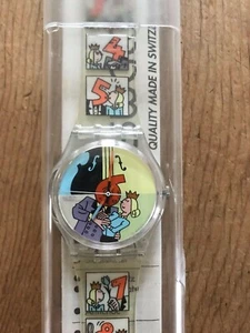 SWATCH Uhr JOOST SWARTE NEUWERTIG Quarz funktioniert SELTEN Dia Animado - Bild 1 von 7
