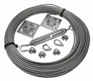 High Grade Galvanised Steel Catenary Wire Kits You Choose Size and Length - Picture 1 of 1