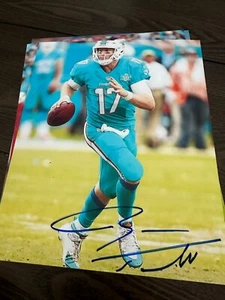 Ryan Tannehill Miami Dolphins Titans signed Football 8x10 photo - Picture 1 of 1