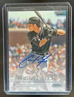 2015 Stadium Club Christian Yelich Auto #SCA-CY Marlins - Image 1 of 2