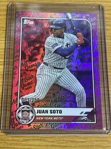 2025 Topps MLB All-Star Game Juan Soto lamina rosa /250 New York Mets #60 - Foto 1 di 2