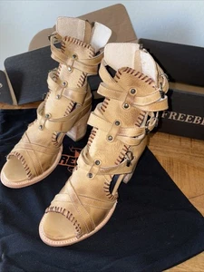 BRAND NEW FREEBIRD BRAVE NATURAL LEATHER SANDALS SIZE 7 - Picture 1 of 3